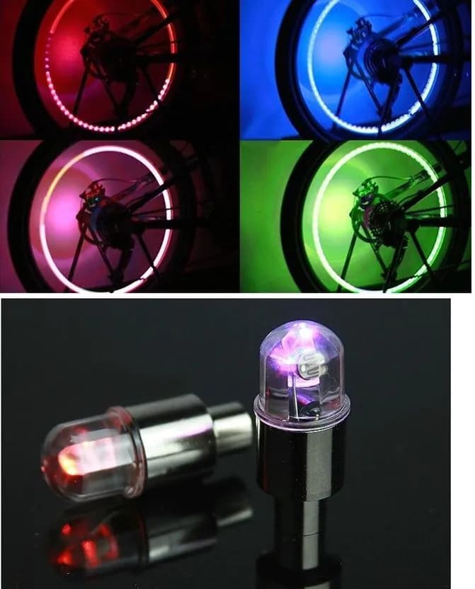 image-Bicycle electric car hot wheels colorful nozzle lights car motorcycle nozzle lamp