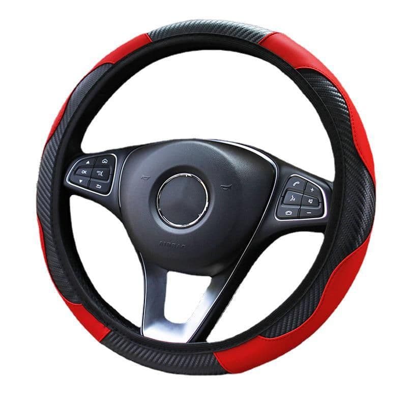 image-Car Steering Wheel Cover Carbon Fiber Sports Model Without Inner Ring
