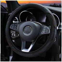 image-Car Steering Wheel Cover Carbon Fiber Sports Model Without Inner Ring