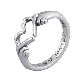 image-Romantic Heart Hand Hug Fashion Ring For Women Couple Jewelry Silver Color Punk Gesture Wedding Men Finger Accessories Gifts