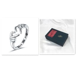 image-Romantic Heart Hand Hug Fashion Ring For Women Couple Jewelry Silver Color Punk Gesture Wedding Men Finger Accessories Gifts