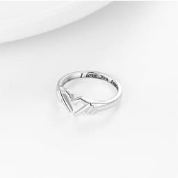 image-Romantic Heart Hand Hug Fashion Ring For Women Couple Jewelry Silver Color Punk Gesture Wedding Men Finger Accessories Gifts
