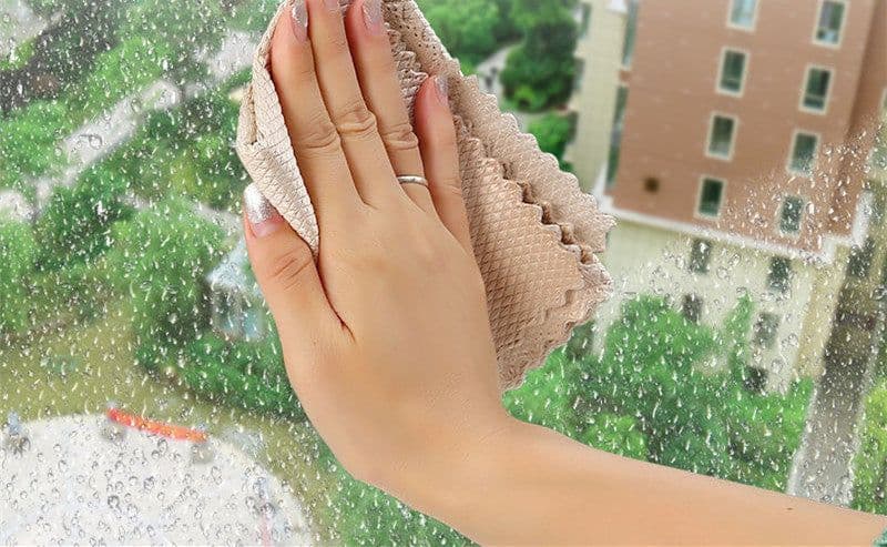 image-Dish Cloth Non-Stick Oil Rags Household Kitchen Bowl Absorbent Scouring Cloth