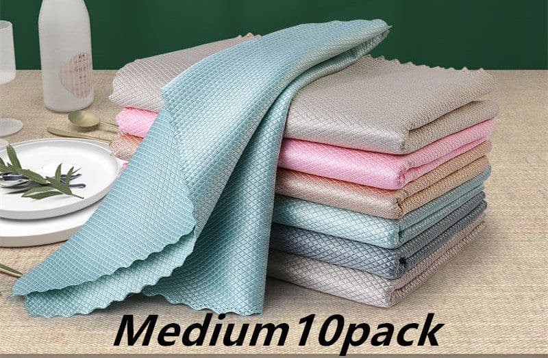 image-Dish Cloth Non-Stick Oil Rags Household Kitchen Bowl Absorbent Scouring Cloth