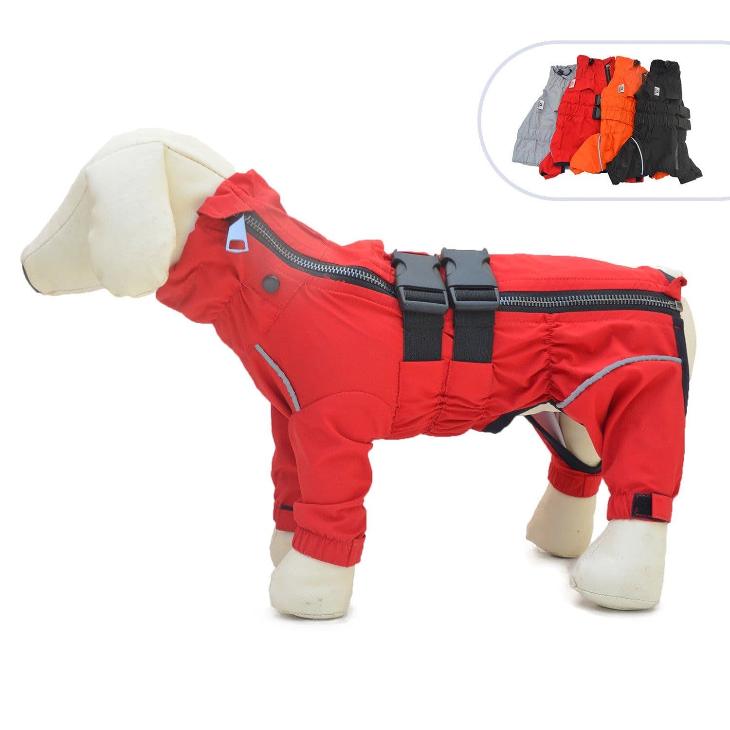 image-Pet Four-legged Dog Outdoor Clothing Raincoat