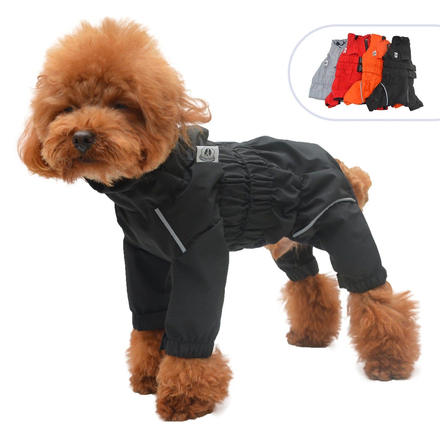 image-Pet Four-legged Dog Outdoor Clothing Raincoat