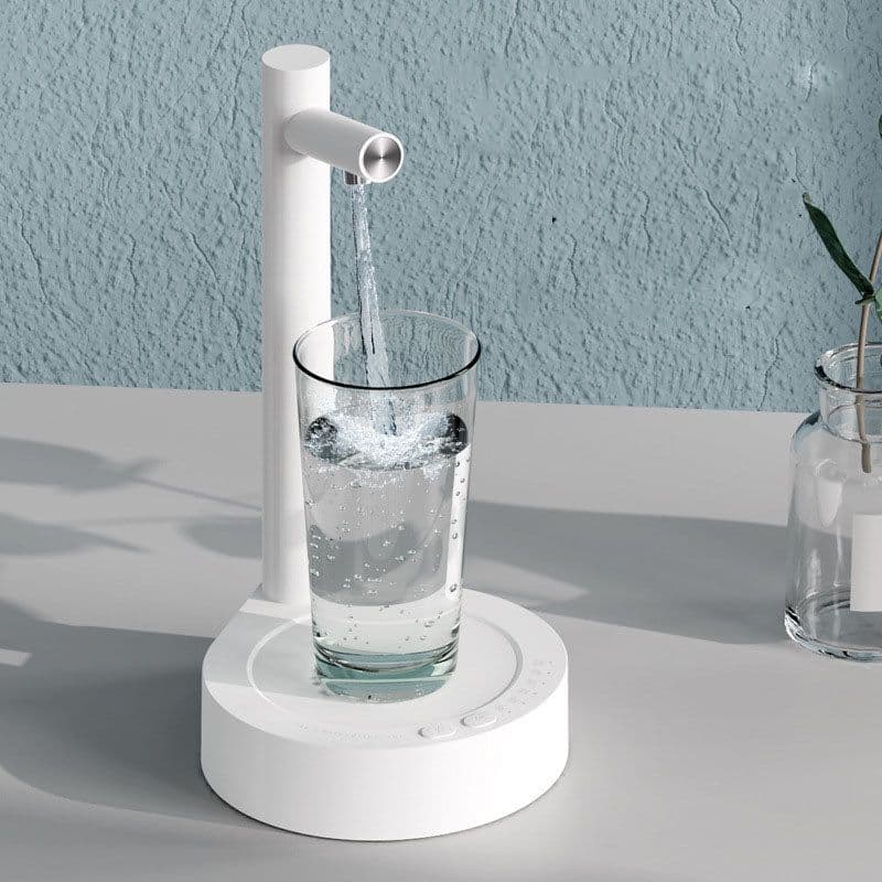 image-Desk Dispenser Electric Water Gallon Automatic Water Bottle Dispenser Rechargeable Water Dispenser