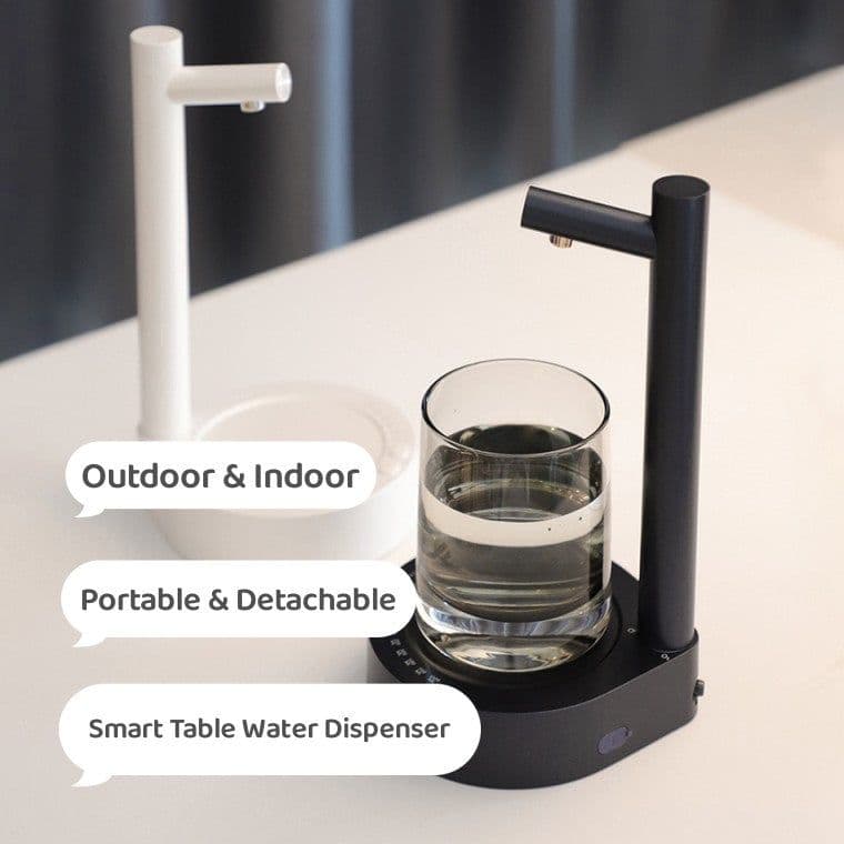 image-Desk Dispenser Electric Water Gallon Automatic Water Bottle Dispenser Rechargeable Water Dispenser
