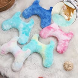 image-Pet Pillow Super Soft Tie-dyed Plush Cat Supplies Pet Products
