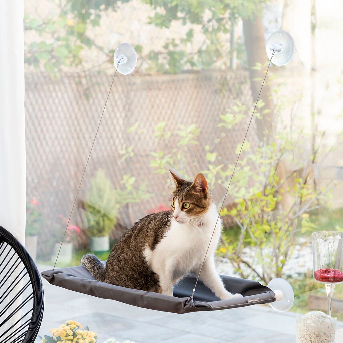 image-Hanging Cat Hammock Catlax InnovaGoods