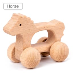 image-Wooden Baby Toy Animal Cute Shape