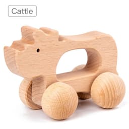 image-Wooden Baby Toy Animal Cute Shape