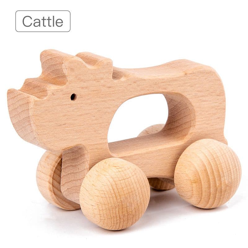 image-Wooden Baby Toy Animal Cute Shape