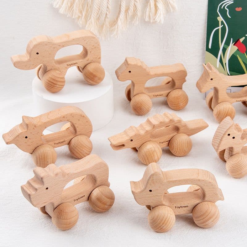 image-Wooden Baby Toy Animal Cute Shape