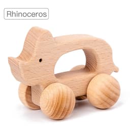 image-Wooden Baby Toy Animal Cute Shape