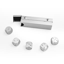image-5pcs Whisky Dice Stones Ice Cubes Bucket