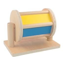 image-Mirror Wooden Textile Drum Montessori Early Education Teaching Aids