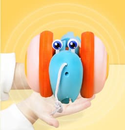 image-Children's Creative Leash Drag Snail Light Music Baby Pull Line Cartoon Boy And Girl Toys
