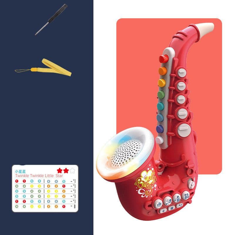 image-Children's Simulation Electric Saxophone Trumpet Clarinet Early Education Music Toys