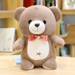 image-Lovely Bow Tie Teddy Bear Doll Soft Plush Stuffed Animal Toyx Kids Lovers Birthday Baby Gift