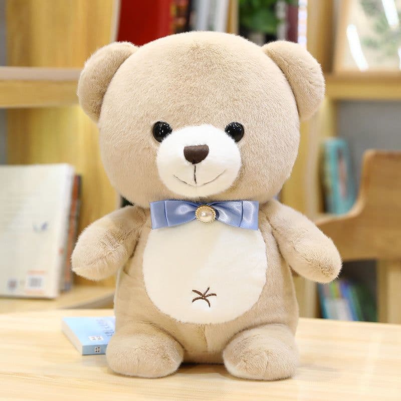 image-Lovely Bow Tie Teddy Bear Doll Soft Plush Stuffed Animal Toyx Kids Lovers Birthday Baby Gift