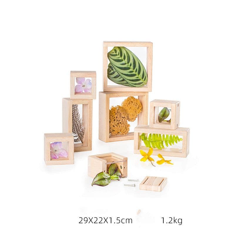 image-Wooden Acrylic Rainbow Building Blocks Children's Early Education Educational Toys