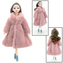 image-Casual Girl Doll Fashion Plush Coat Cloak