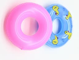 image-Little Girl Toy Mini Air Swimming Ring