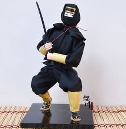 image-Japanese Anime Samurai With Katana Sword Room Decoration