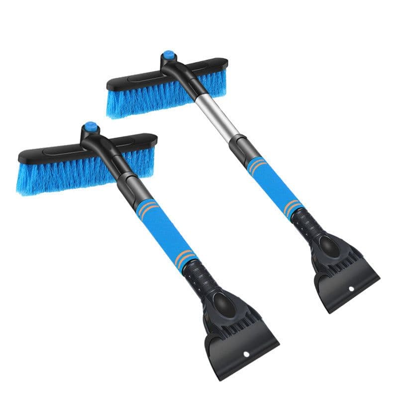 image-Car Cleaning Brush Ice Scraper Detachable Snow Shovel Brush Dust Remove Brush Auto Windshield Extendable Snow Brush Foam Handle