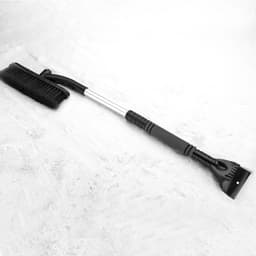 image-Car Cleaning Brush Ice Scraper Detachable Snow Shovel Brush Dust Remove Brush Auto Windshield Extendable Snow Brush Foam Handle
