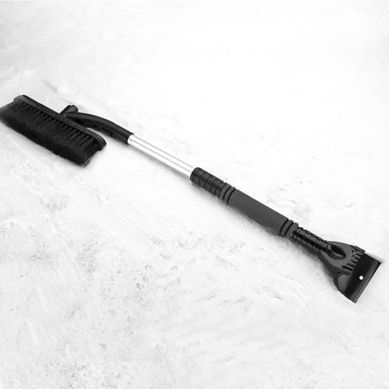 image-Car Cleaning Brush Ice Scraper Detachable Snow Shovel Brush Dust Remove Brush Auto Windshield Extendable Snow Brush Foam Handle