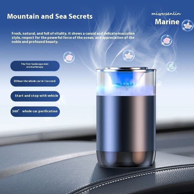 image-Car Aromatherapy Diffuser Cloud Mist Air Freshener Auto Decoration Natural Fragrance Auto Decoration Tool For RVs Trucks Sedans