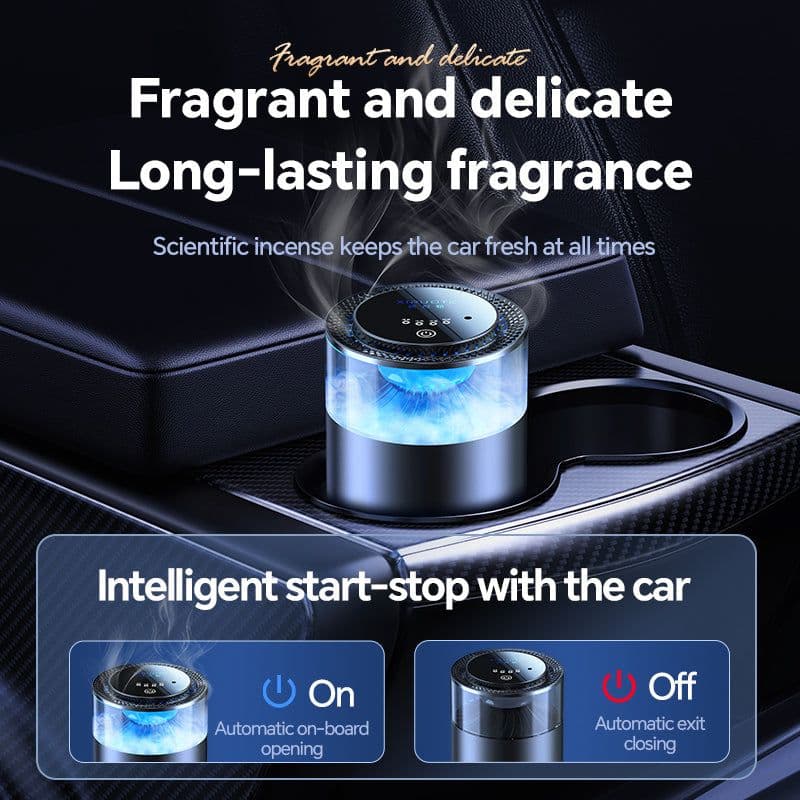 image-Car Aromatherapy Diffuser Cloud Mist Air Freshener Auto Decoration Natural Fragrance Auto Decoration Tool For RVs Trucks Sedans