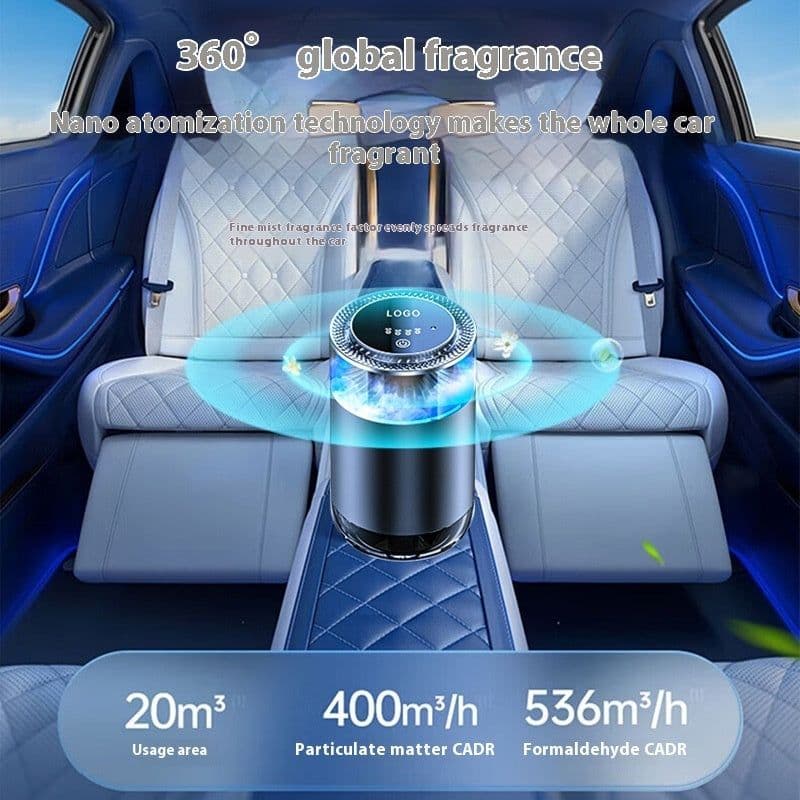 image-Car Aromatherapy Diffuser Cloud Mist Air Freshener Auto Decoration Natural Fragrance Auto Decoration Tool For RVs Trucks Sedans