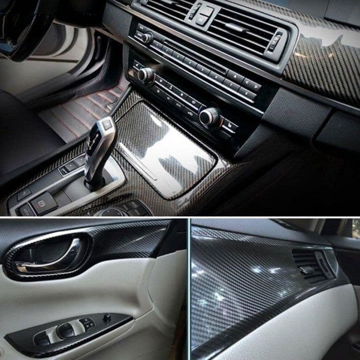 image-Car Styling Glossy Black 5D Carbon Fiber Vinyl film Car Wrap