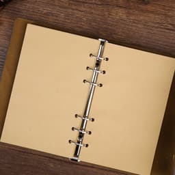 image-Japanese style handbook Japanese notepad small portable A6 notebook binder retro kraft paper European style literature and art