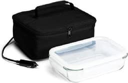 image-Cross-border portable multi-function 12V car heating food insulation bag heating thermostat bag lunch bag ice pack