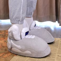 image-Spot spoof AJ cotton slippers for men and women winter fat fat head a cone j bread plush shoes winter coconut big cotton shoes