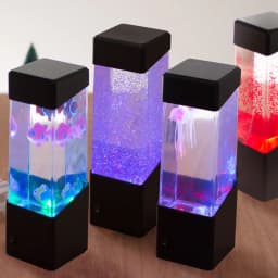 image-Cross-border mini colorful LED jellyfish night light home decoration volcano light jelly light small fish light romantic atmosphere light