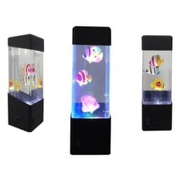 image-Cross-border mini colorful LED jellyfish night light home decoration volcano light jelly light small fish light romantic atmosphere light