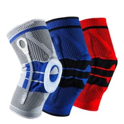 image-Sports Knee Pads Silicone Spring Support Knee Pads Basketball Cycling Mountaineering Running Fitness Sports Outdoor Knee Pads