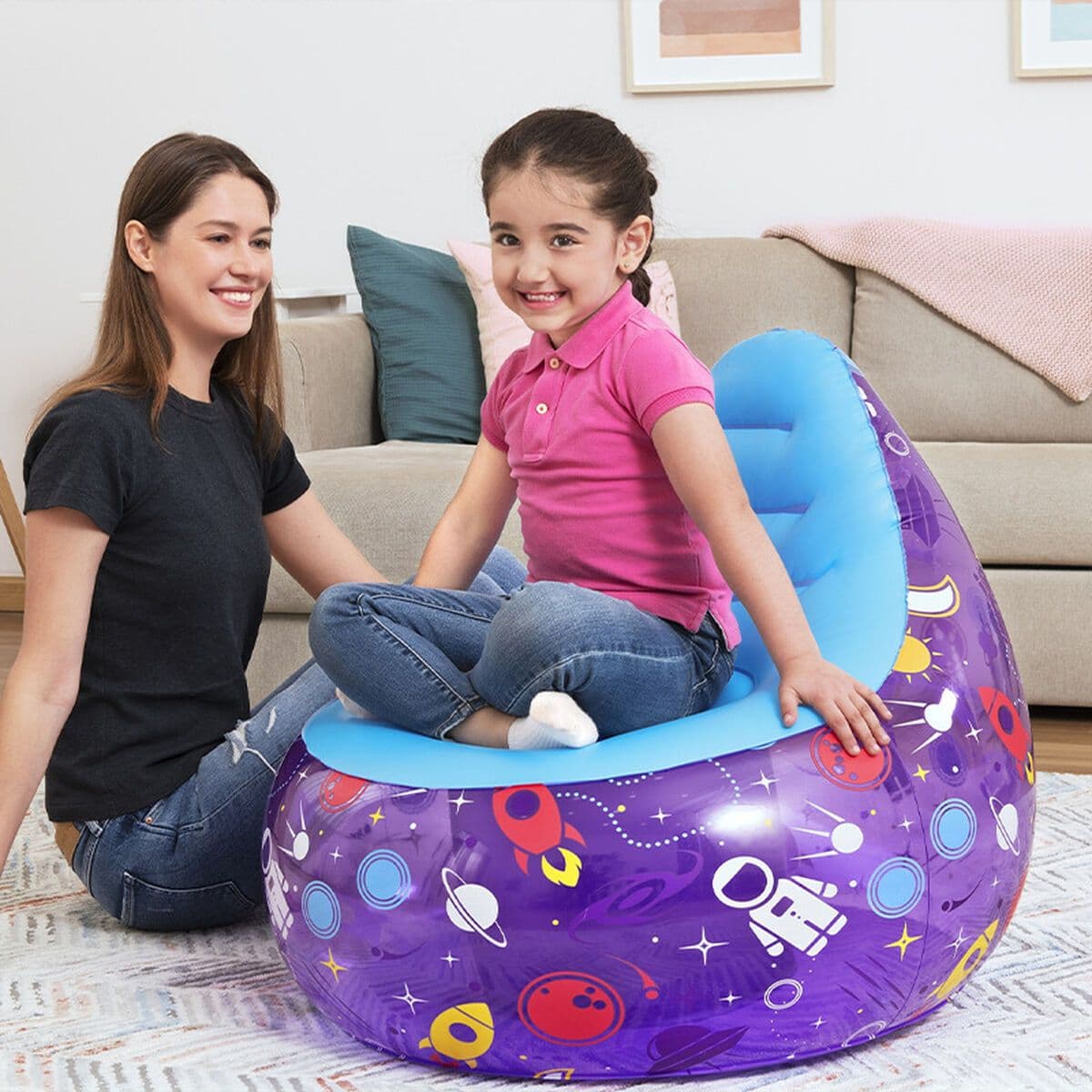 image-Inflatable Armchair Bestway Multicolour 72 x 72 x 64 cm Spaceship