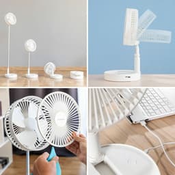image-3 in 1 Foldable Rechargeable Fan Fandle InnovaGoods Ø7,7'' 7200 mAh