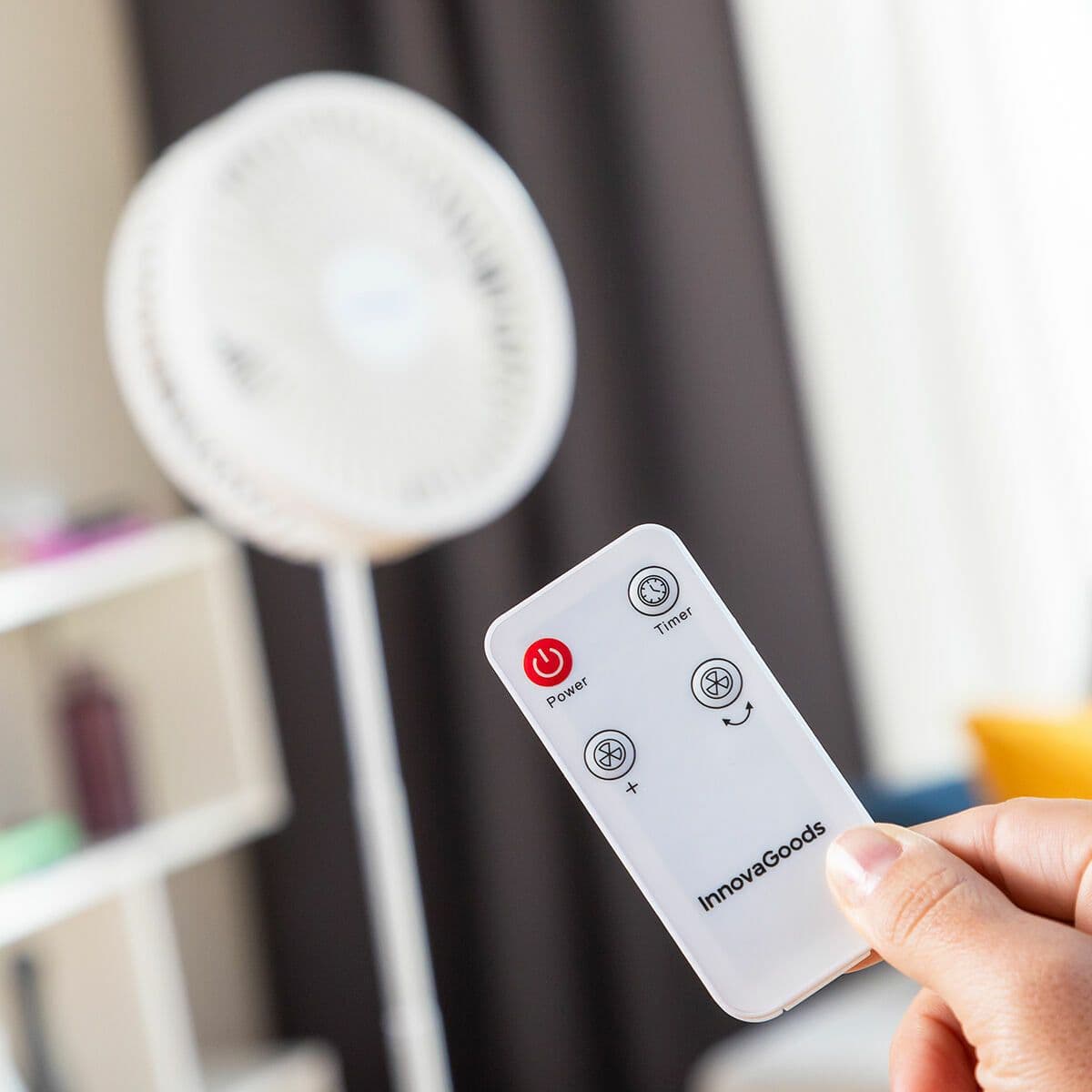 image-3 in 1 Foldable Rechargeable Fan Fandle InnovaGoods Ø7,7'' 7200 mAh