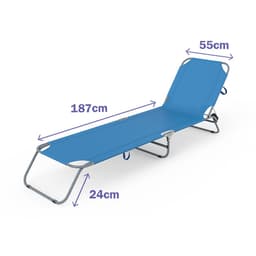 image-Sun-lounger Marbueno Blue 187 x 24 x 55 cm