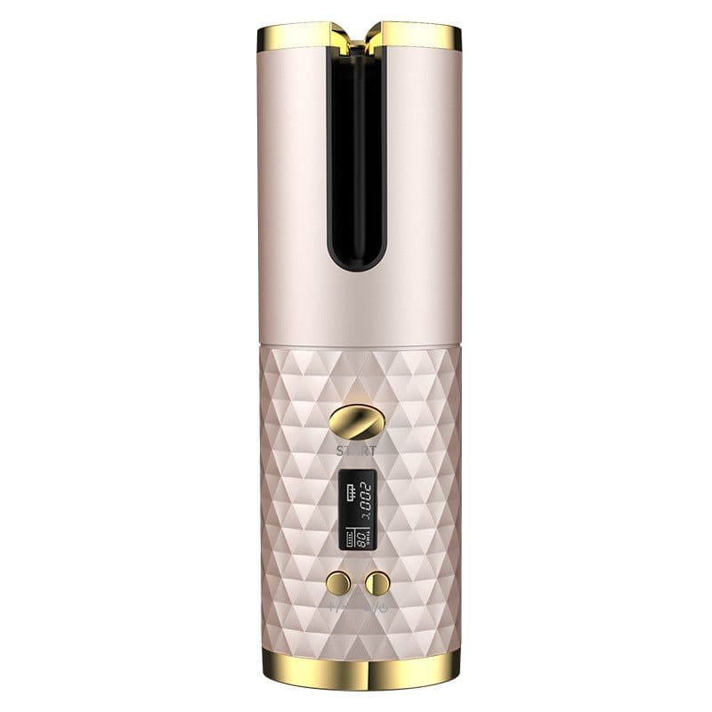 image-Electric curling iron Wireless charging curling iron Fully automatic rotating styling portable hairdresser Cross-border curling iron