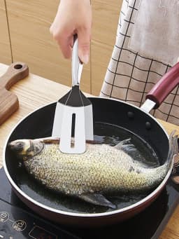 image-201 stainless steel frying spatula clip pancake frying fish spatula pizza steak spatula household kitchen spatula frying steak clip