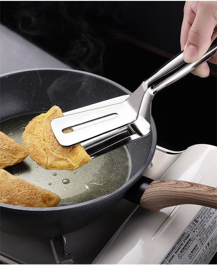 image-201 stainless steel frying spatula clip pancake frying fish spatula pizza steak spatula household kitchen spatula frying steak clip
