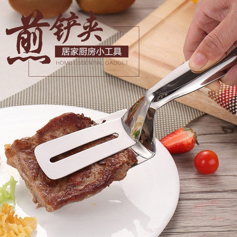 image-201 stainless steel frying spatula clip pancake frying fish spatula pizza steak spatula household kitchen spatula frying steak clip